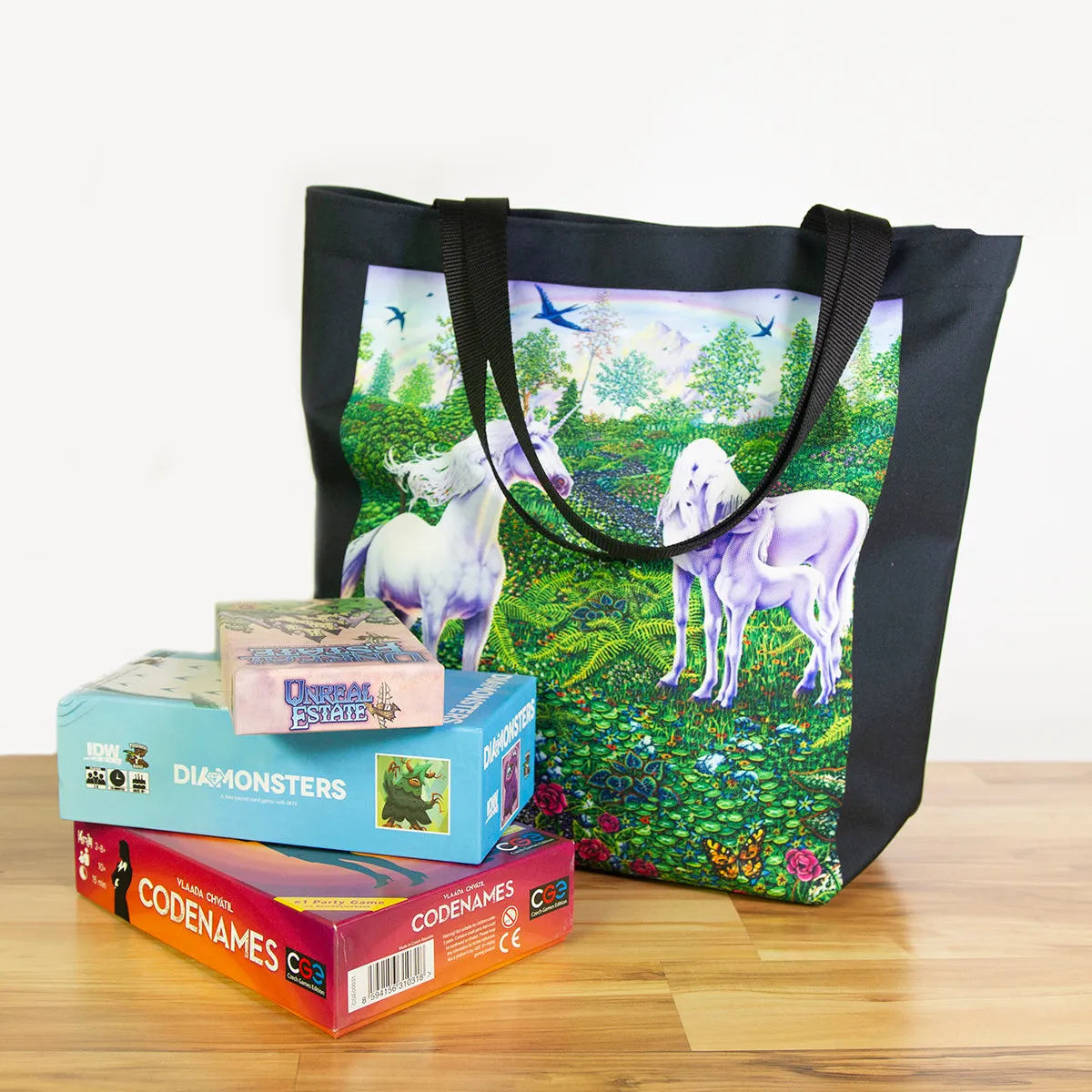 Rainbow Collection Pattern Day Tote