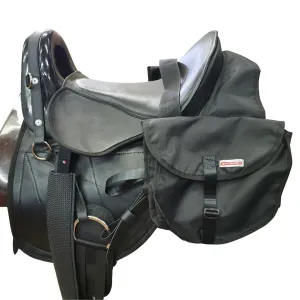 Saddle Bags Canvas   Bottle Solo