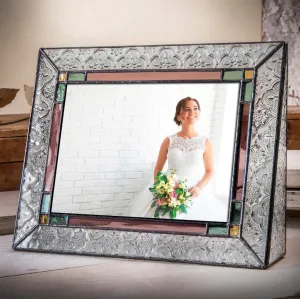 Stained Glass Wedding Picture Frame 5x7