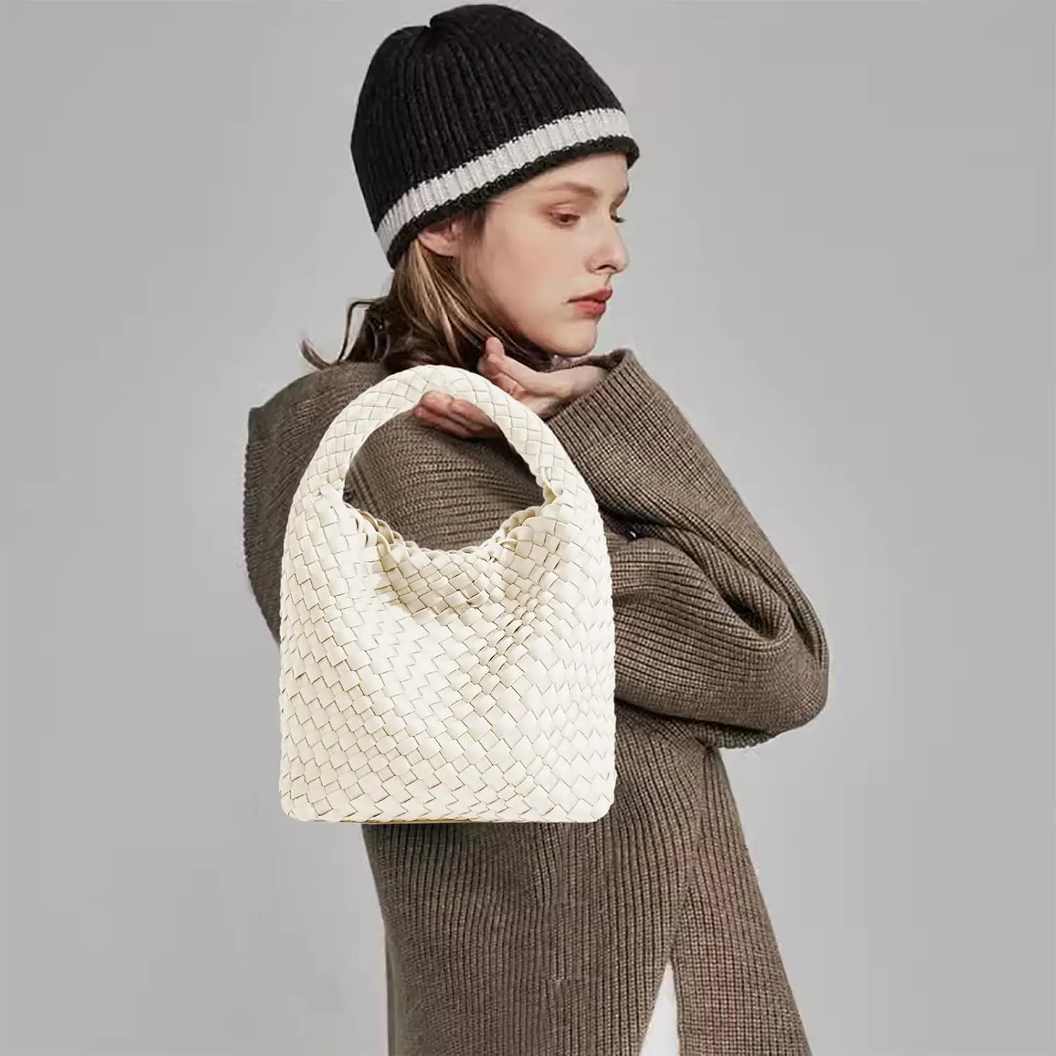 Tote for Women, Ladies Crossbody Handbag, Trendy Shoulder and Bucket Bag, Top-handle Tote Hobo Satchel with Purse