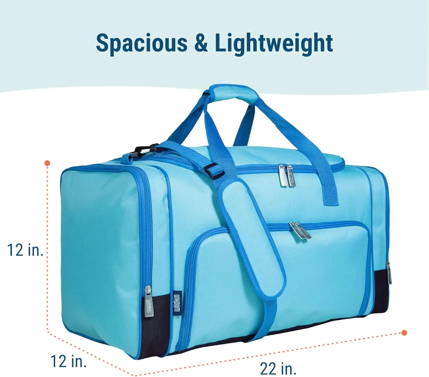 Wildkin Kids Weekender Duffel Bag  Carry-On Size for School, Travel, & Sleepovers